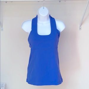 Lululemon blue scoop neck tank